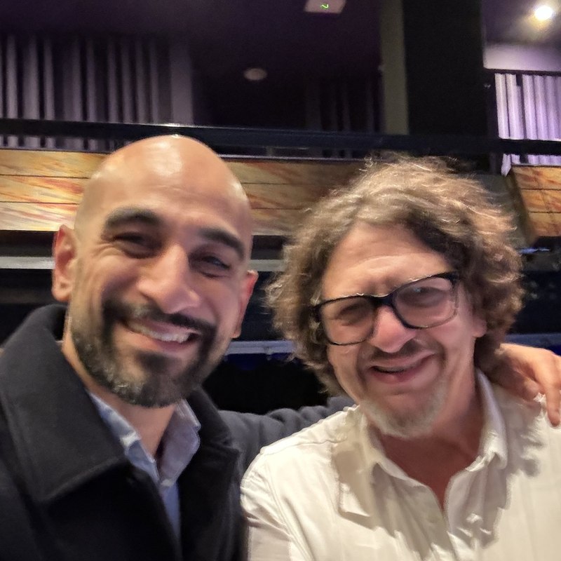 Jay Rayner with Zaki Solosho